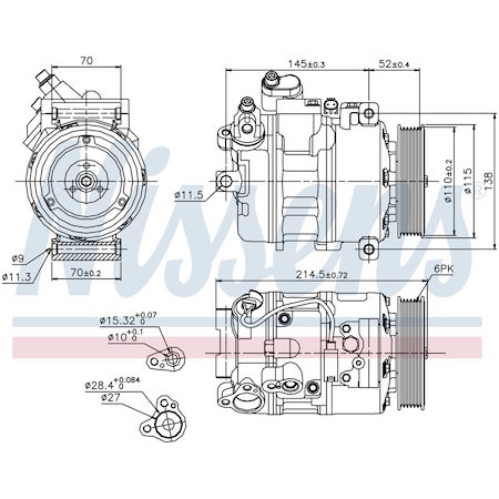 Nissen A/C Compressor, 89214 89214